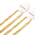 ASON Wholesale Customized High Quality Stainless Steel PVD Gold Plated Snake Chain Necklace