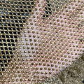 Rhinestone Mesh Fabric Trimming Stretch Elastic Hotfix Crystal Glass Rhinestone Stretch Net Mesh Trim Sheet