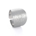 Yiwu Factory Price Newest Talisman Rune Pattern Dainty Chunky Rings Stainless Steel for Women Men Gift