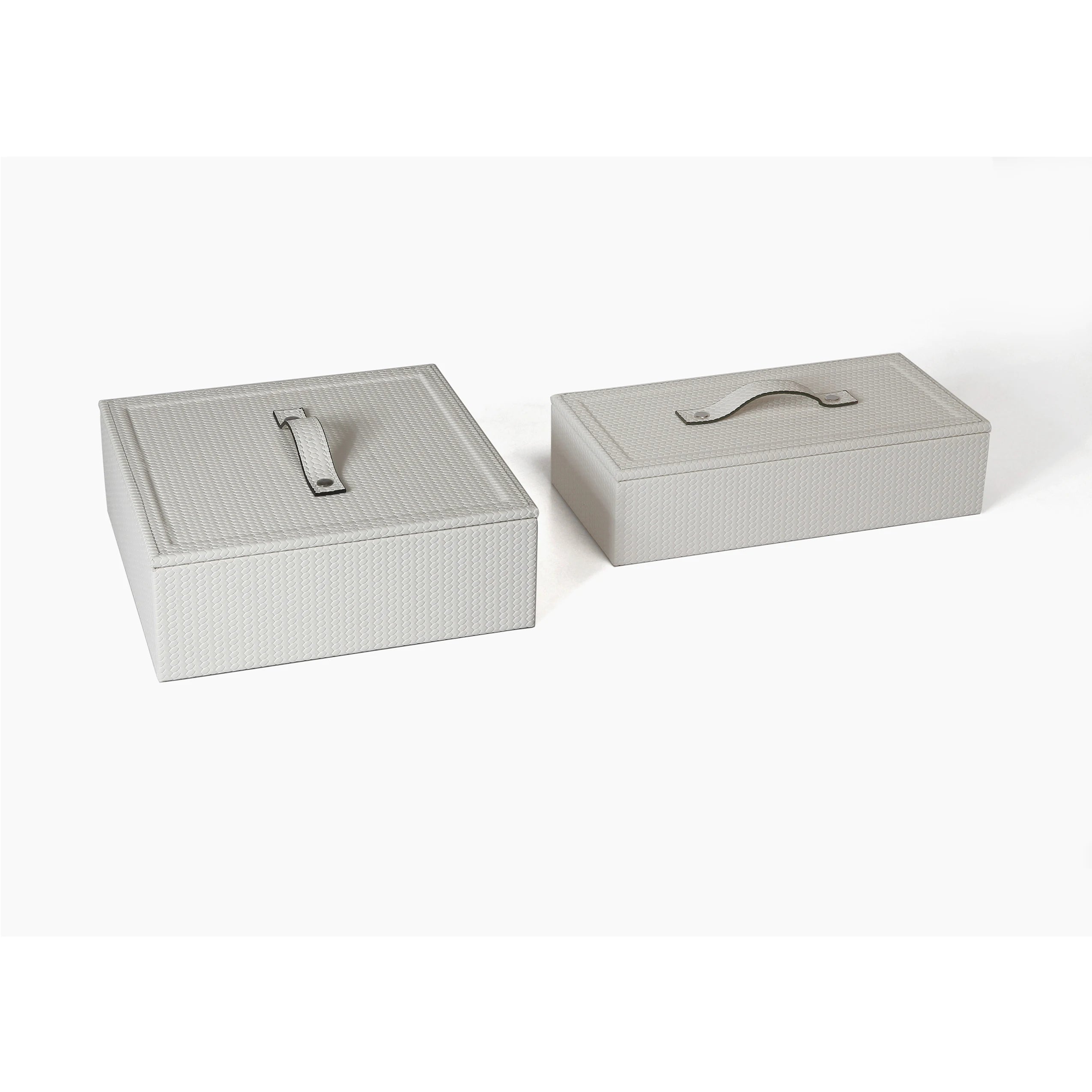 Advanced Modern Home Accessories Decorative Jewelry Leather Decorative Box Necklace Manager Jewelry Box