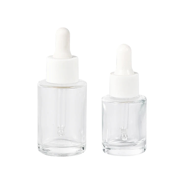 Luxury Wholesale 15ml Amber Clear Frosted Custom Color Empty Skincare Packaging Cosmetic Essential Oil Glass Screen Printing