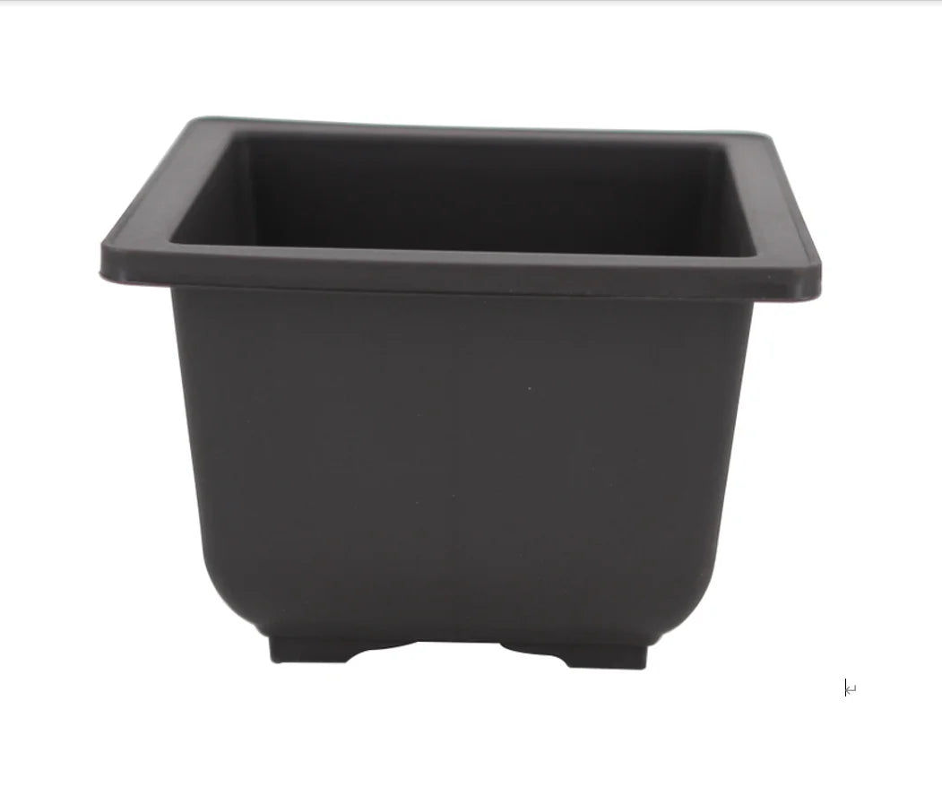 13.1*13.1*10cm Pot and Saucer Set square Bonsai Pot Succulent Flower Pot Plastic Flower Pots