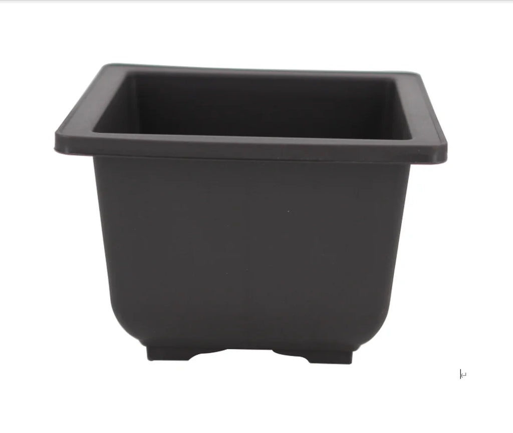13.1*13.1*9.9cm Pot and Saucer Set square Bonsai Pot Succulent Flower Pot Plastic Flower Pots