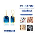 Designs Women Large Citrine Gemstone Real 925 Silver Drop Jewelry Manufacturer Bridal Statement Earrings Gold Plated Women