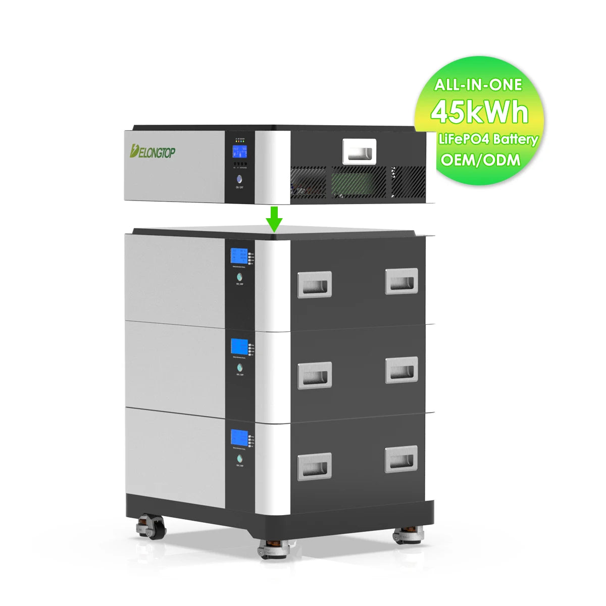 Poland EU Stock Stacked Lithium Batteries Pack 5kw 10kw Inverter 10kwh 15KWh 20kwh 30kwh Residential Solar Energy Storage System MegaBDM