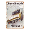 Custom Retro Metal Tin Sign Unique Style Personal Made Wall Decor Plaque UV Printing Technique