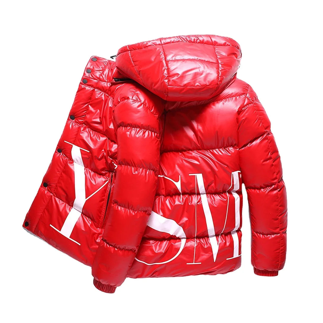 Hot Selling Premium Quality Men's Oversized All-Over Print Jacket Custom Logo Plus Size Puffer for Winter Best Price