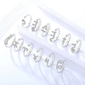 Adjustable Fine Micro Zircon Zodiac Sign Rhodium Plated 925 Sterling Silver Twelve Horoscope Stackable Open Wedding Party Rings