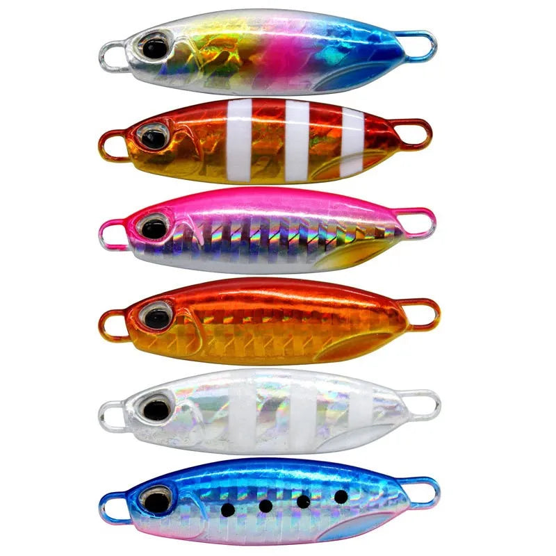 10g 15g 20g 25g 30g 40g 60g Saltwater Deap Sea Fishing Lures Slim Metal Fish Jig Lure