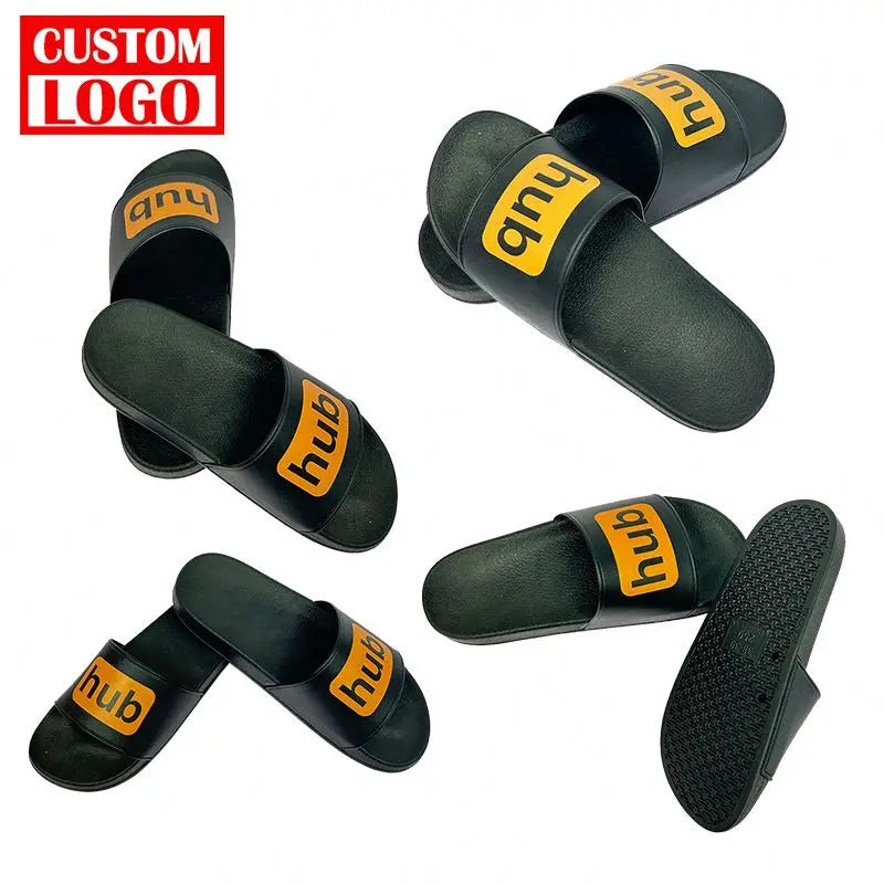 Custom Slippers for Men Anti-Slippery Footwear Slides Custom Logo Sandal Printing Logo Slippers