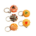 Wholesale Miniature Food Keychain PVC Snake Snack Fast Food Keychains
