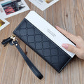 Fashion Long Zipper Ladies Wallet pink and White Prismatic Clutch Bag Women Wallet