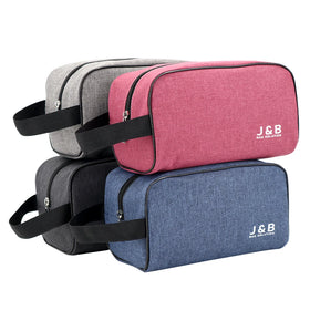 Manufacturer Custom Large Capacity Makeup Toiletry Storage Wash Bag Travel Portable Polyester Cosmetic Organizer Zipper Bag