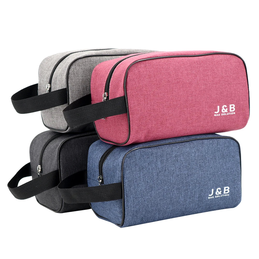 Manufacturer Custom Large Capacity Makeup Toiletry Storage Wash Bag Travel Portable Polyester Cosmetic Organizer Zipper Bag