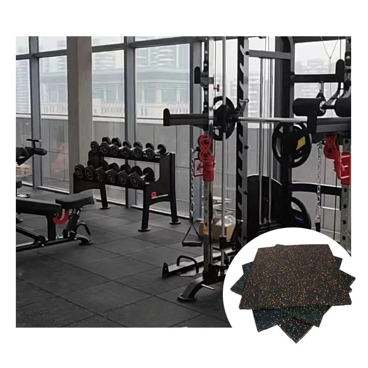 Shockproof 1m*1m Rubber GYM Mat Rubber Flooring for GYM