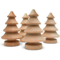 Natural Unfinished Wood Christmas Tree Ornament Wood Doll Home Decor Accessories