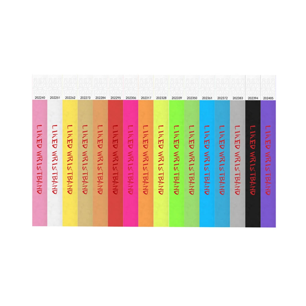 Oem Personalised Events Party Paper Bracelet Plain Solid Wristbands Manufacturers