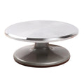 12 Inch Aluminium Alloy Revolving Cake Stand | Non-Slip Rotating Turntable for Decorating Sturdy Smooth Spinner