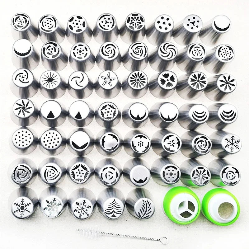 Stainless Steel Cake Decorating Icing Nozzle Russian Tulip Piping Nozzles Eco-Friendly Bakery Pastry Tools Opp Bag