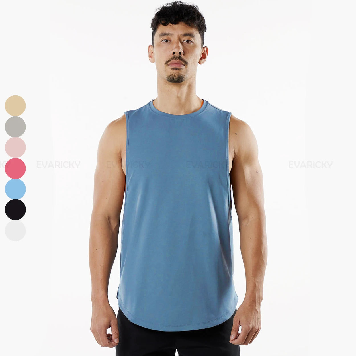 Mens High Quality Gym Running Sports Black Athletic Tank Top Custom Logo Men Casual Fitness Basketball Plus Size Tank Top