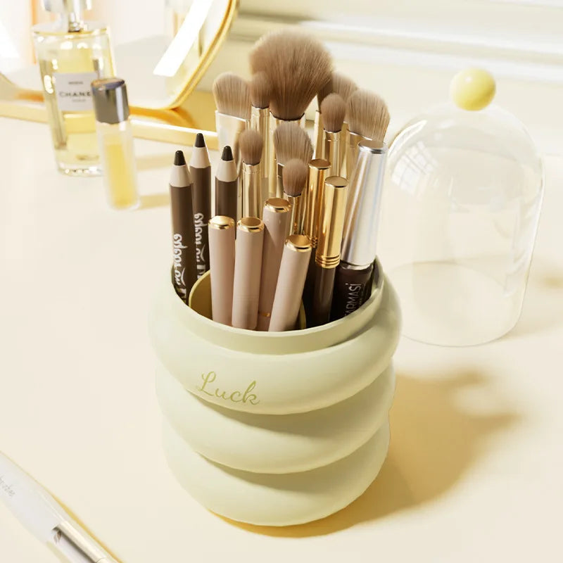 High-End Anti-Dust Transparent Organizer Box for Home Use Cosmetics and Makeup Brush Vanity Table Bedroom Makeup Organizers
