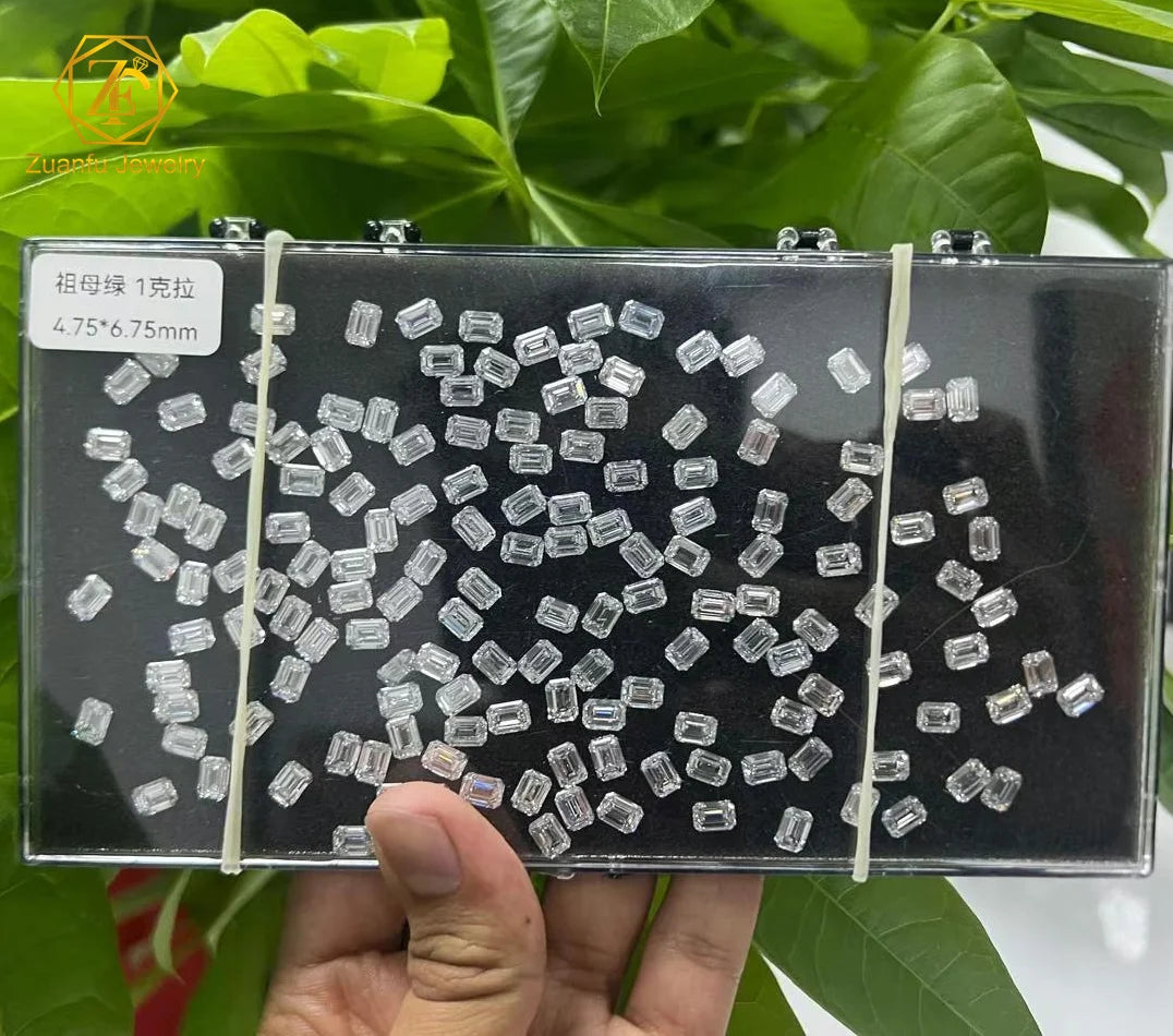 IGI  Certificate LAB Created Emerald Diamonds 1ct 2ct 3ct VVS-VS Clarity HPHT CVD Lab Grown Diamond Wholesale Lab Diamonds