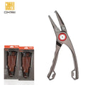 Leather Sheath Fishing Pliers Lock Tungsten Steel Cutters Aluminum Fishing Line Cutter Braided Line Scissors Saltwater Resistant