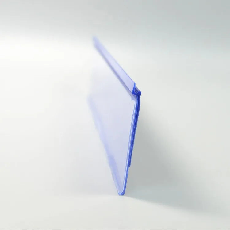 Plastic Pvc Clip Price Label Holder Strip Wire Basket Price Tag Holder for Supermarket Shelf