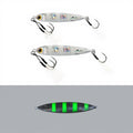 LETOYO Metal Jig Lure 10g 15g Hard Lead Slow Jig Casting Fishing Lure Luminous Strip Jigs Lure