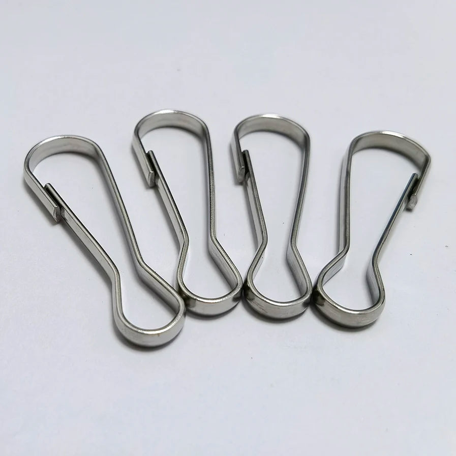 Spring Hook Purse Zipper Pulis 1.5" 38mm Snap Lanyard Pull Nickle
