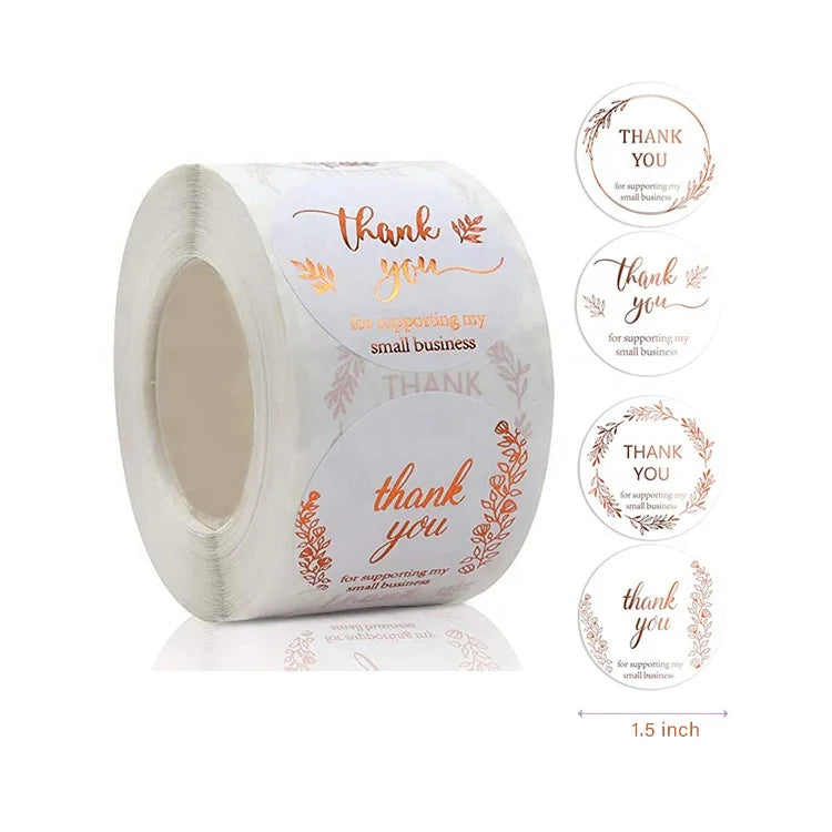 Greetings Cards Wholesale Thanks Card Custom Thank You Card and Stickers for Small Business