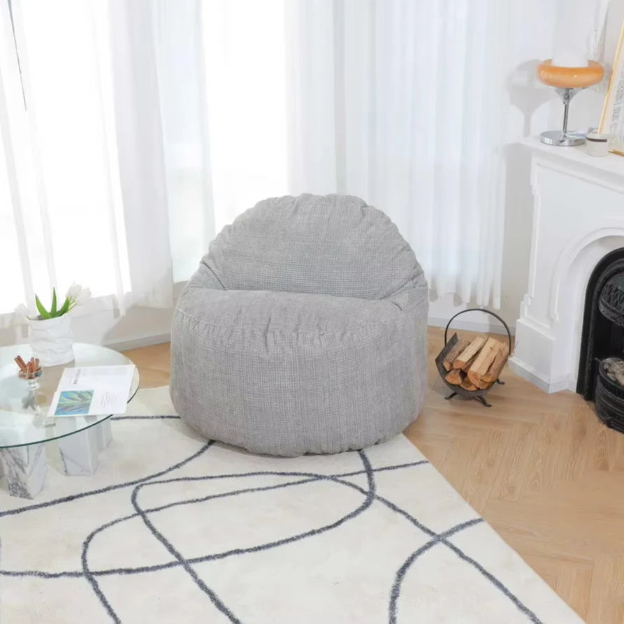 Amity Manufacturer Wholesale Modern Design Polyester Solid Bean Bag Home Outdoor Living Room Bedroom Decoration Lazy Sofa