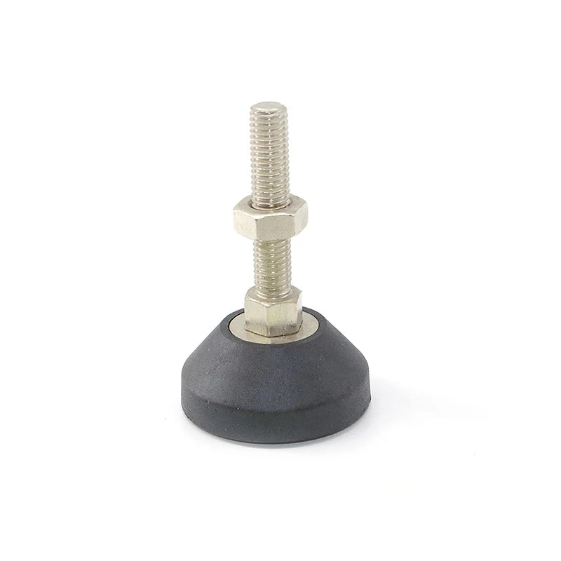 50C M10 Factory Direct M8 M10 M16 M20 Customized Length Nylon Turn Steel Rubber Leveling Foot for T Slot Extrusion #7087