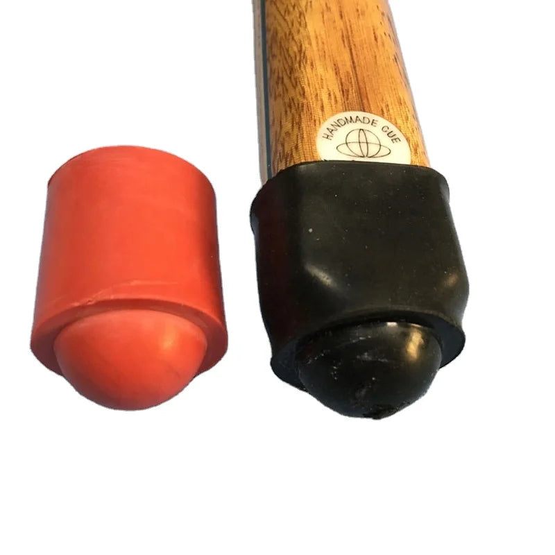 Xmlivet Black/red Color Billiard Pool Cue Butt Rubber Protectors Snooker Bottom Tips Protectors Billiards Accessories