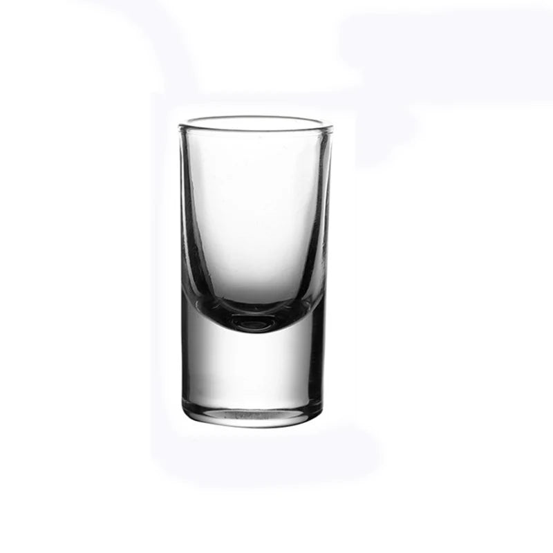 Etched Engraved 25ml Straight Small Vodka Shot Glasses With Heavy Base