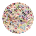 Frosted 6mm Mini Rose Flower Flatback Resin Beads Kawaii Nail Art Stickers for Mobile Phone Decorations Diy Ornament