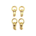 New Jewelry Accessories Cute Hollow Mirror Polish Gold Plated Delicate Minimalist Fashion Hand Shape Pendant DIY Bracelet Women