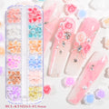 3D Flower Nail Art Resin 5D Flower Nail Art Charms Kawai Nail Art Flower for DIY Manicure