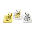 Two Piece Pendant Necklace Stainless Steel Heart Couple Necklace