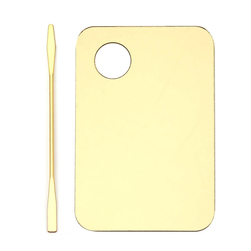 Factory Plastic Acrylic Makeup Palette Set Cosmetic Makeup Spatula All in One Palette Makeup Mixing Palette for Hand