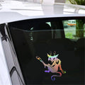 Sexy Cat Car Laser Sticker Vinyl Decal Car Truck Bumper Window Laptop Sticker Decor Gift Die Cut Decals Laptop Window Glass