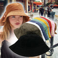 Corduroy Bucket Hats Custom Logo Cotton Embroidered Fisherman Cap Waterproof Sunscreen Basin Outdoor Sports Summer Fashion Hats
