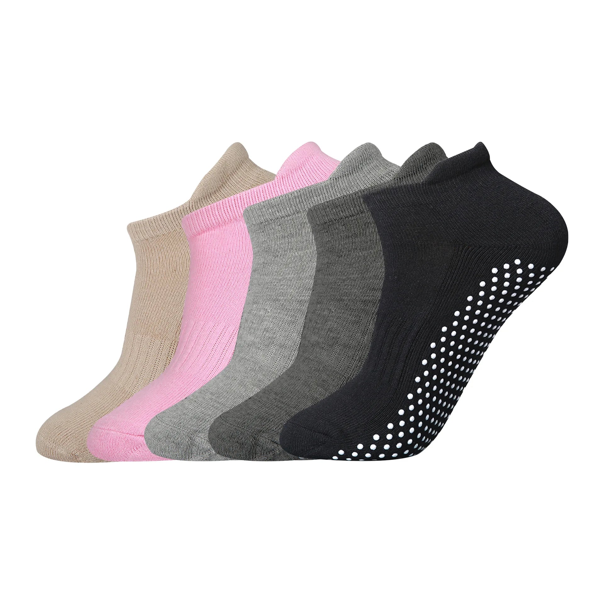 High Quality Premium Custom Logo Design Women's Sport Grip Gel Bottom Non-Slip Yoga Pilates Socks Anti-Slip Premium Gel Autumn