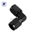 ColoredPower Racing Performance Parts Aluminum 90 Degree AN8 Forged Swivel Color Anodized Female Female Coupler Union Fitting
