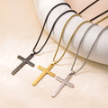 Hot Sale Waterproof Sweater Chain Titanium Steel Smooth Men Hip-Hop Long Necklace Cross Necklace