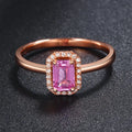 Design Price Bridal Jewelry Aaa Natural pink Sapphire Gold Ring Selling Real 18k Gold Ring