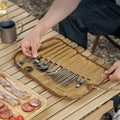 Camping Utensil Organizer Hanging Canvas Roll Tableware Storage Bag Cutlery Picnic Carry Case Pouch Outdoor All Seasons