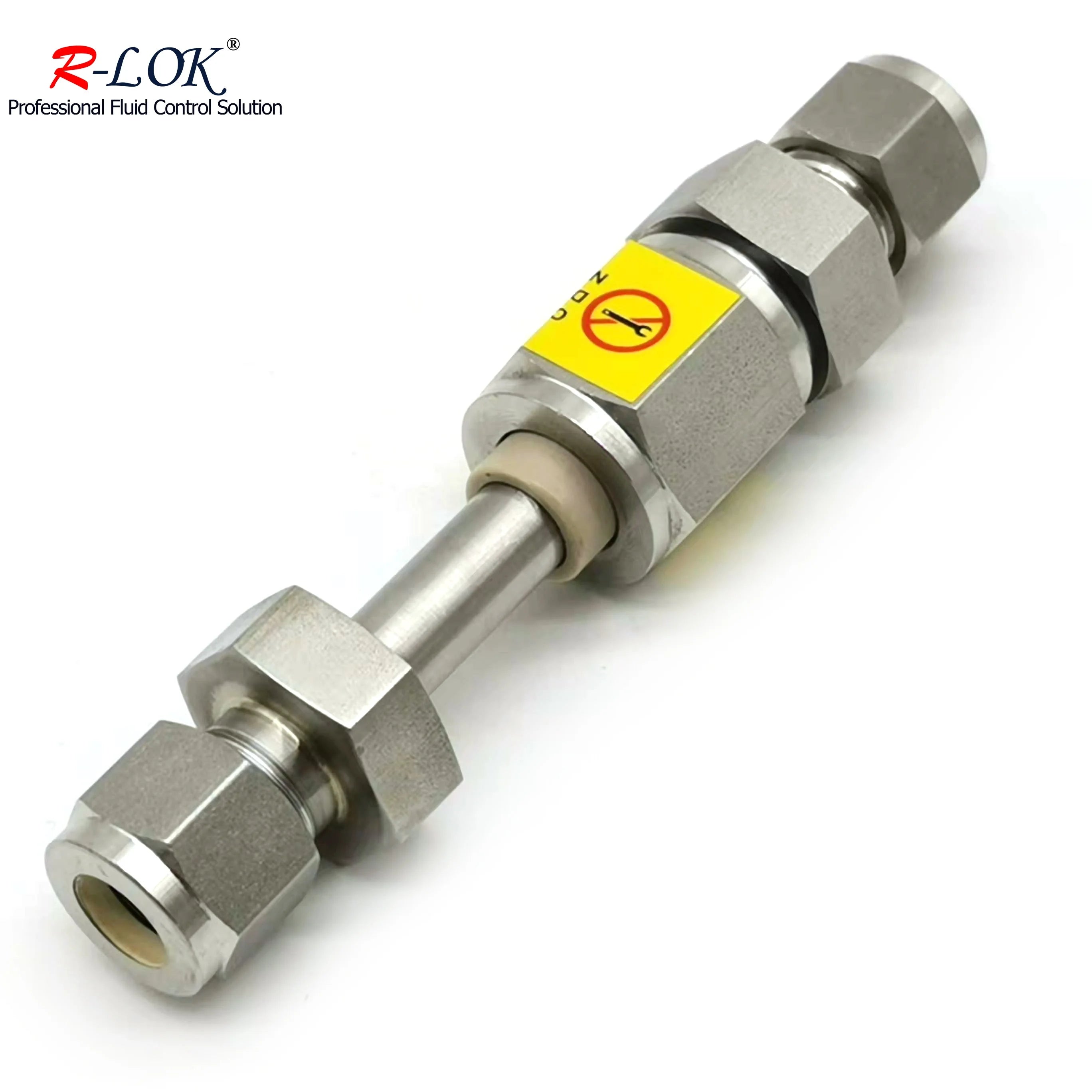 3/8 OD Stainless Steel 316 Polished High Pressure Dielectric Fittings and Adapter Tube Union with Thermoplastic Insulation