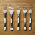 Factory Wholesale Soft Bristle Silicone Double Head Facial Mask Brush Beauty Mask Smear Makeup Brush Custom logo