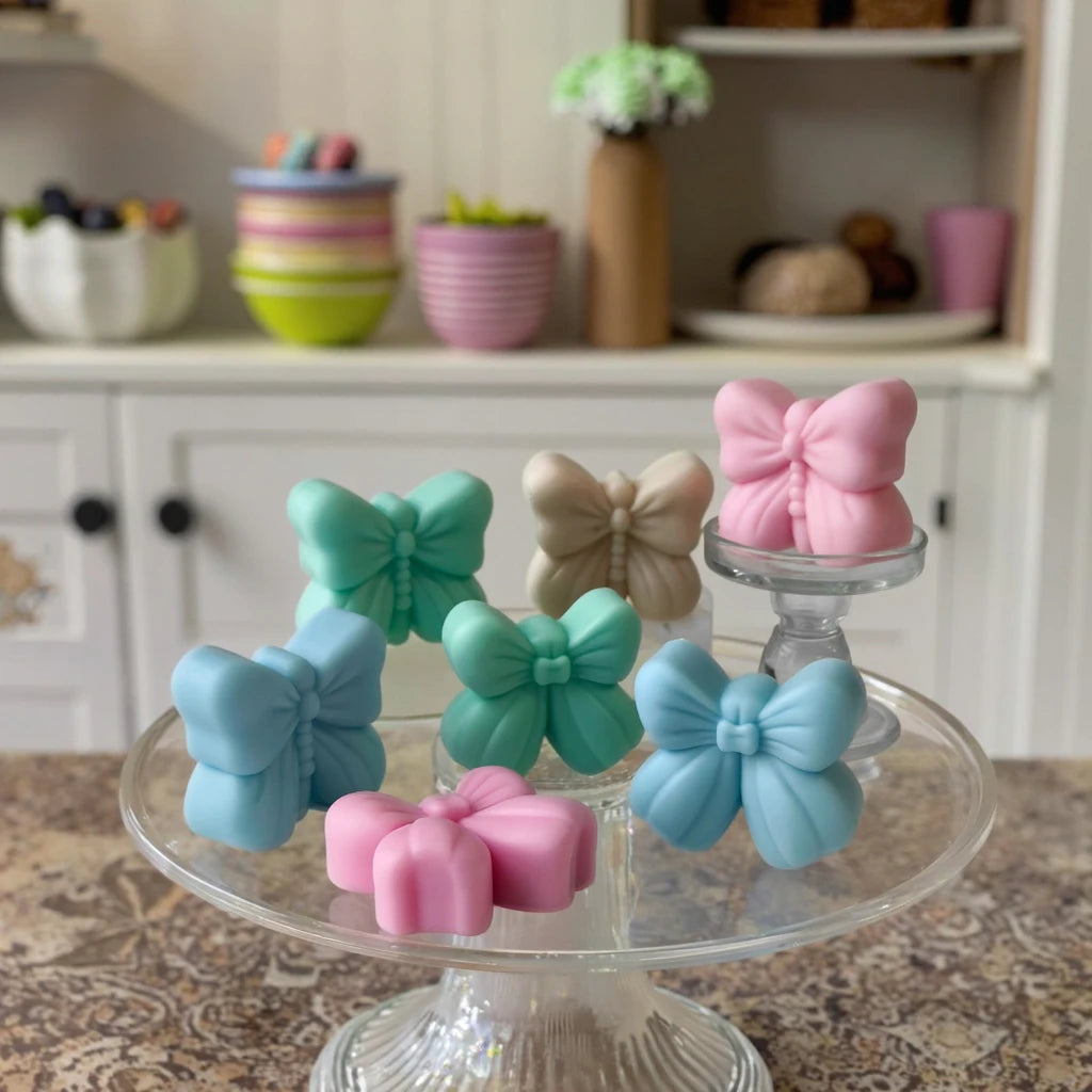 DIY Silicone Butterfly BOW Crystal Drop Mold for Homemade Scented Candles and Decorative Plaster Aromatherapy Bead Mold